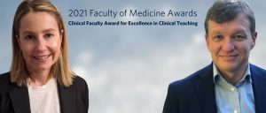 Dr. Kelsey Innes and Dr. Brett Passi recognized for Excellence in Clinical Teaching