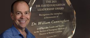 Dr. William Cunningham Awarded the 2021 David Haughton Leadership Award!